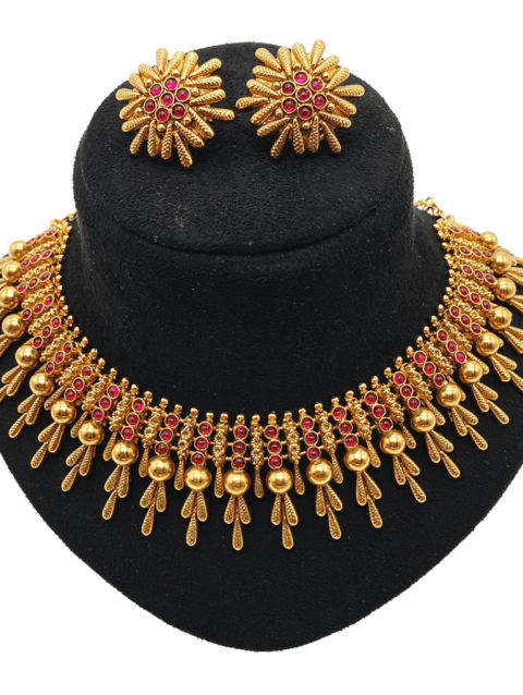 Traditional kerala kemp necklace