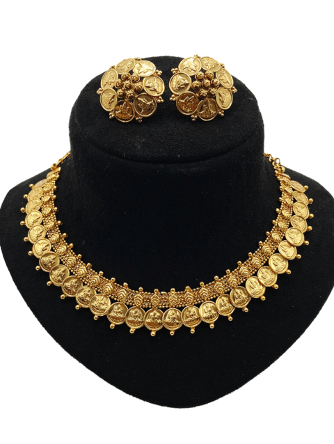 Traditional Single Line Golden Kasumala Necklace
