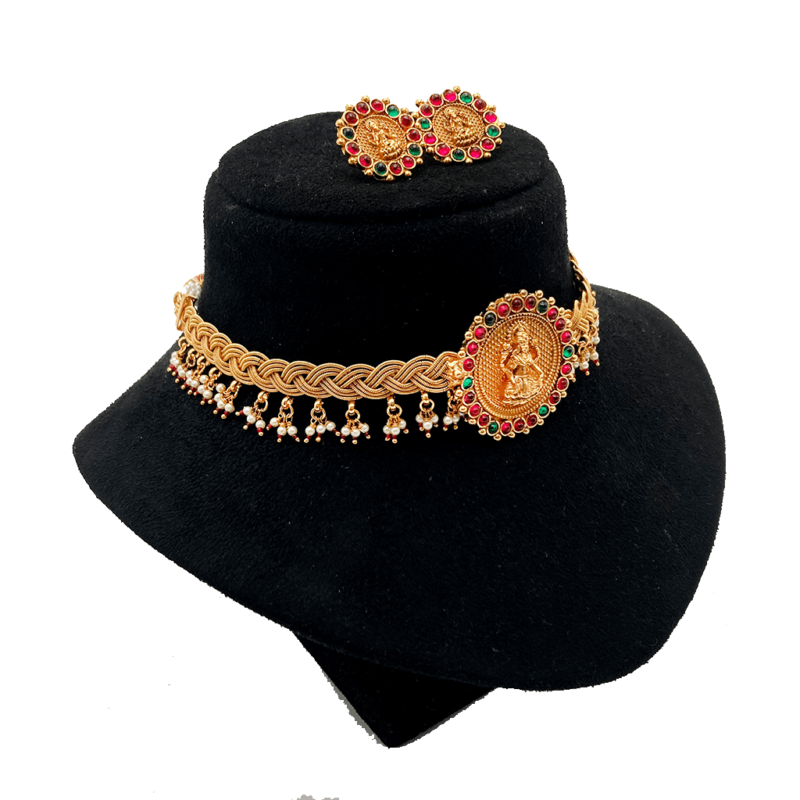 Classic lakshmi Kemp High Neck Choker