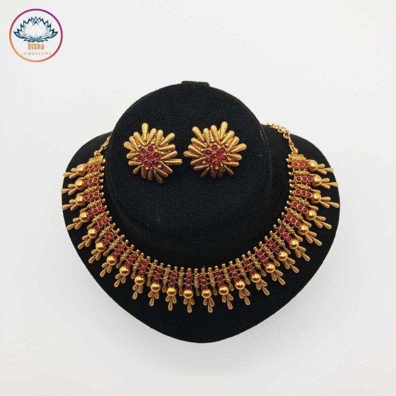 Traditional kerala kemp necklace